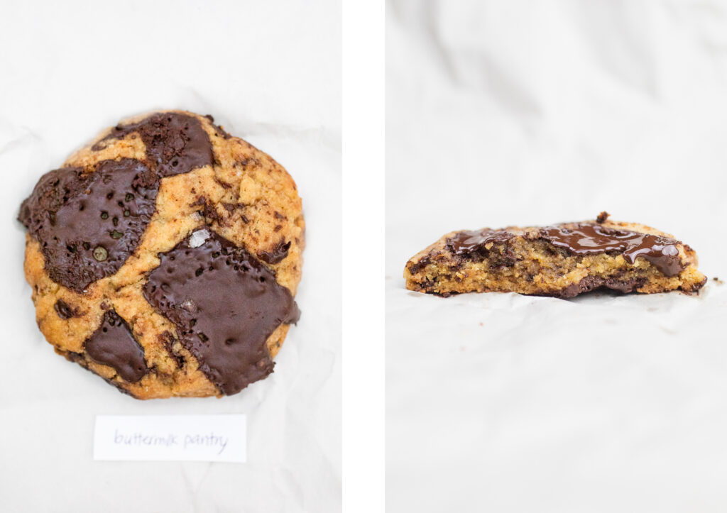 Buttermilk Pantry brown butter chocolate chip cookie.