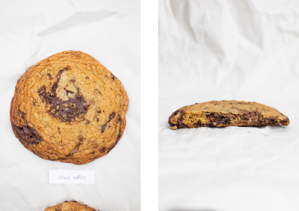 Claire Saffitz brown butter chocolate chip cookie.