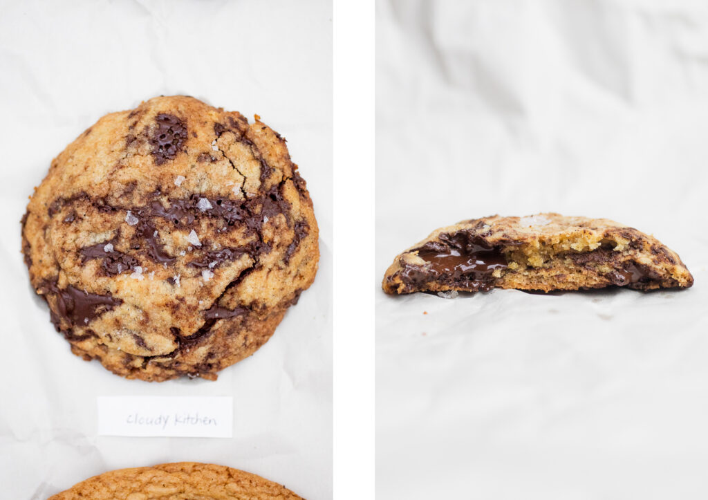 Cloud Kitchen brown butter chocolate chip cookie.