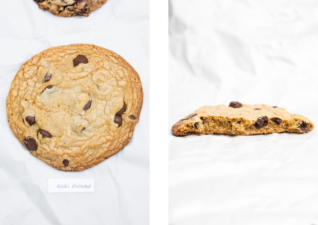 Cook\'s Illustrated brown butter chocolate chip cookie.
