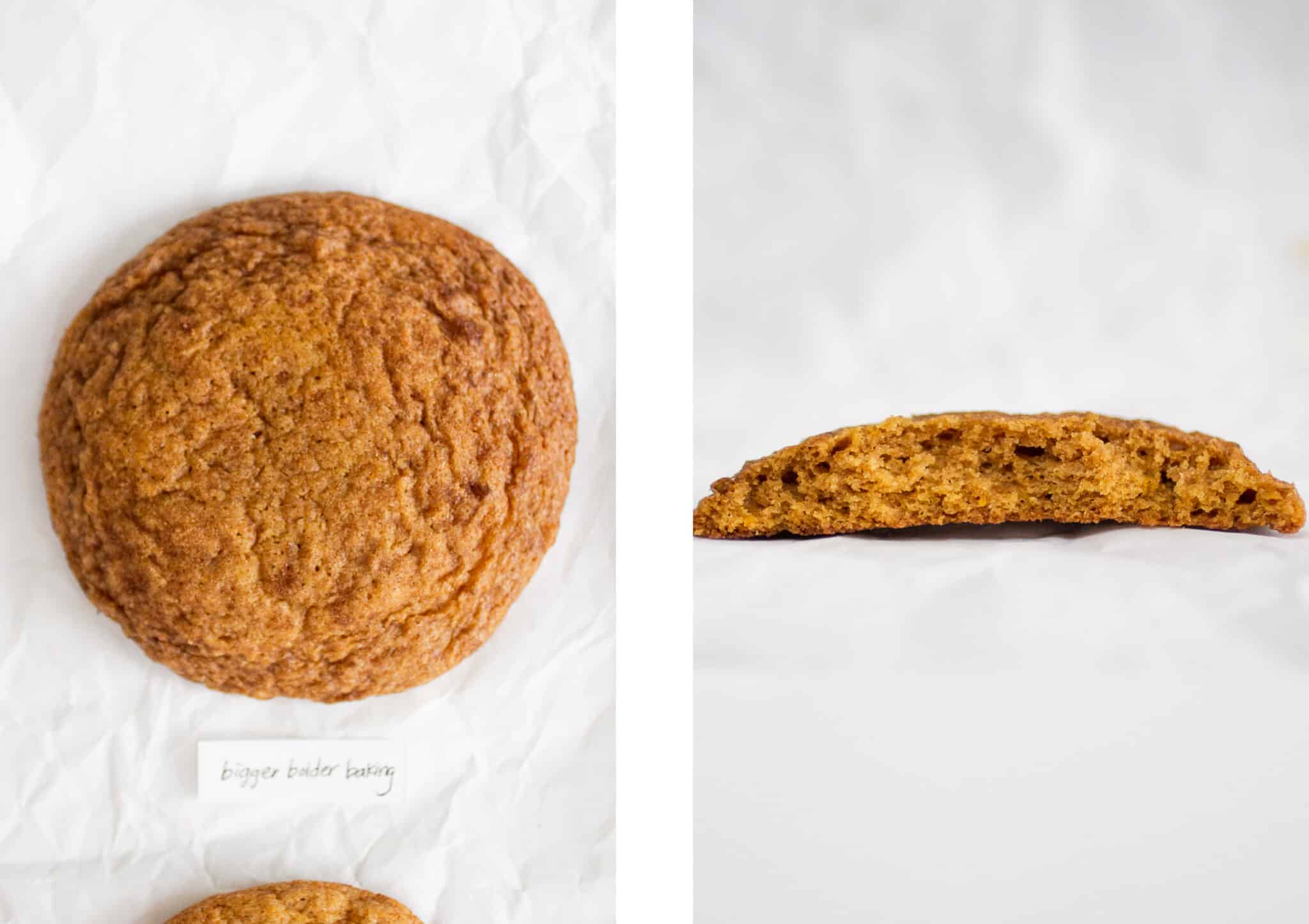 Bigger baking bakery pumpkin cookie.