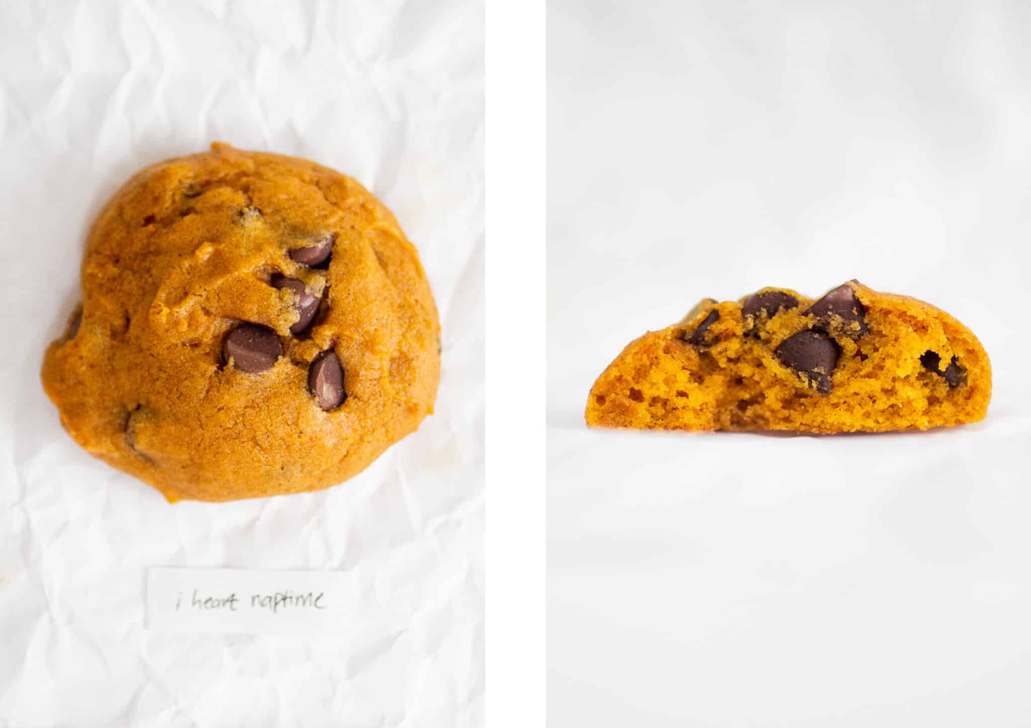 I heart naptime pumpkin cookie.