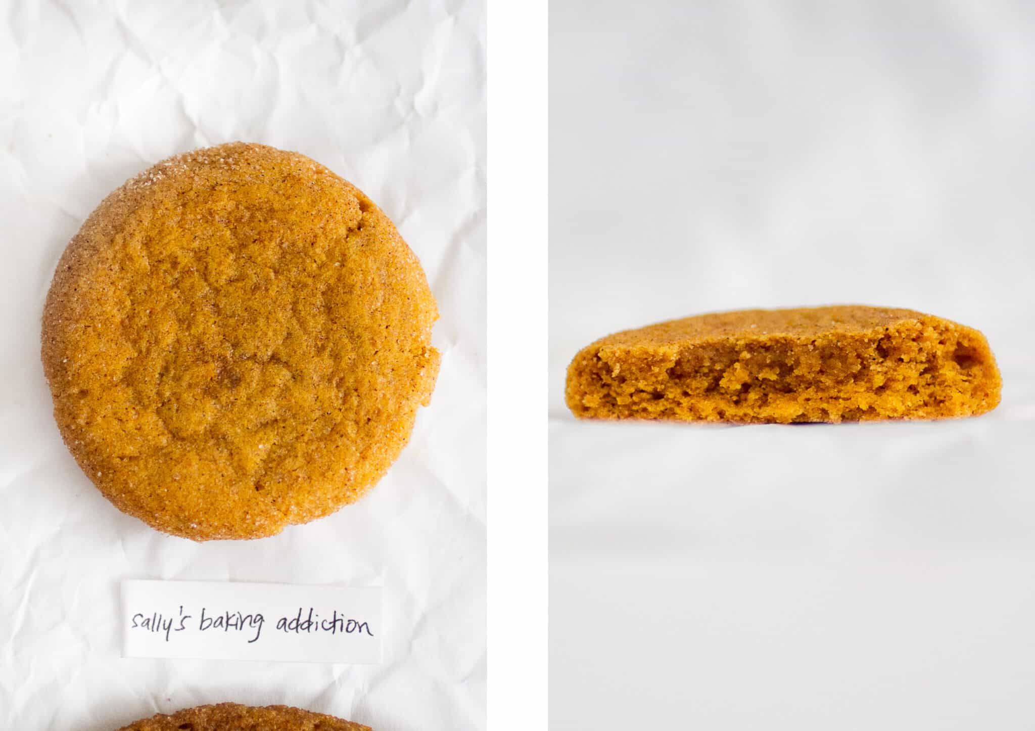 Sally\'s baking addiction pumpkin cookie.