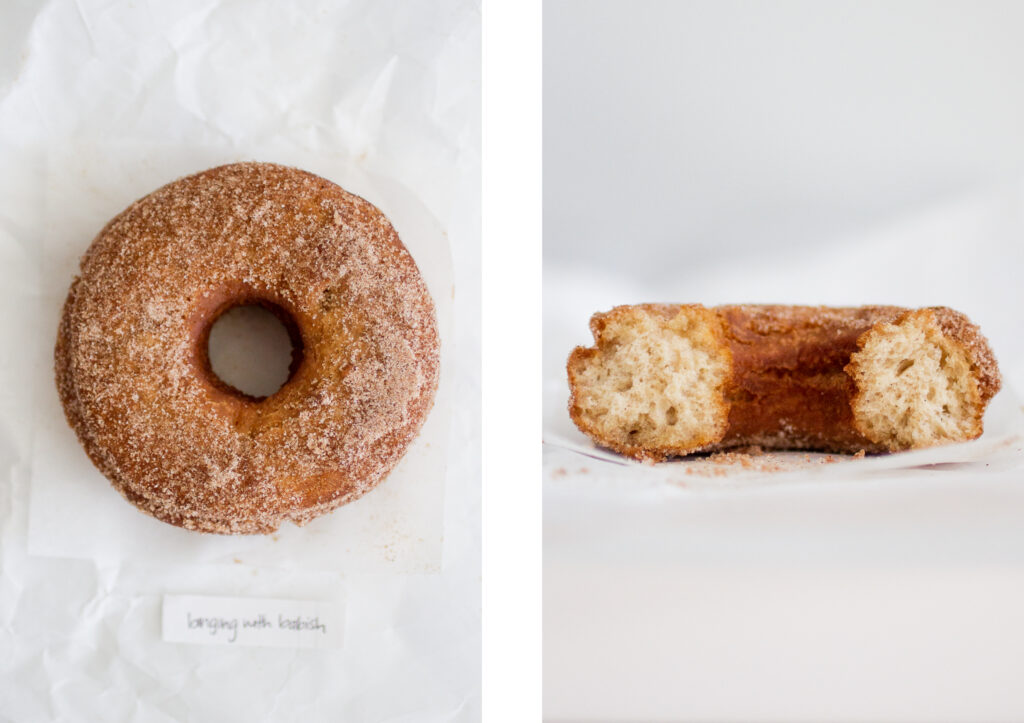 Binging with Babish apple cider doughnut.