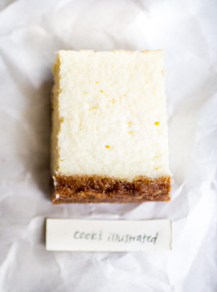Cook\'s Illustrated cheesecake.