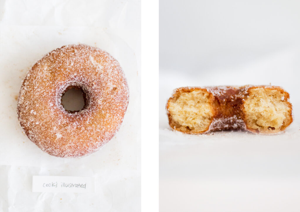 Cook\'s Illustrated apple cider doughnut.
