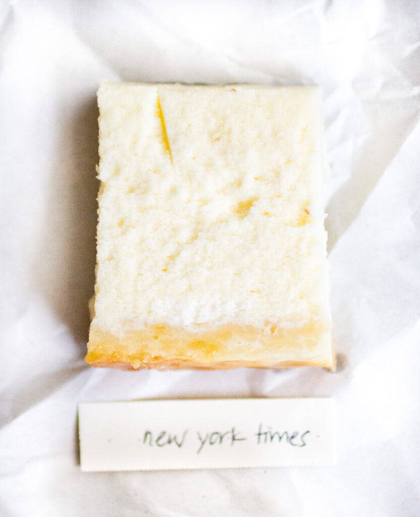New York Times cheesecake.