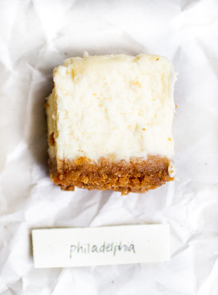 Philadelphia cheesecake.