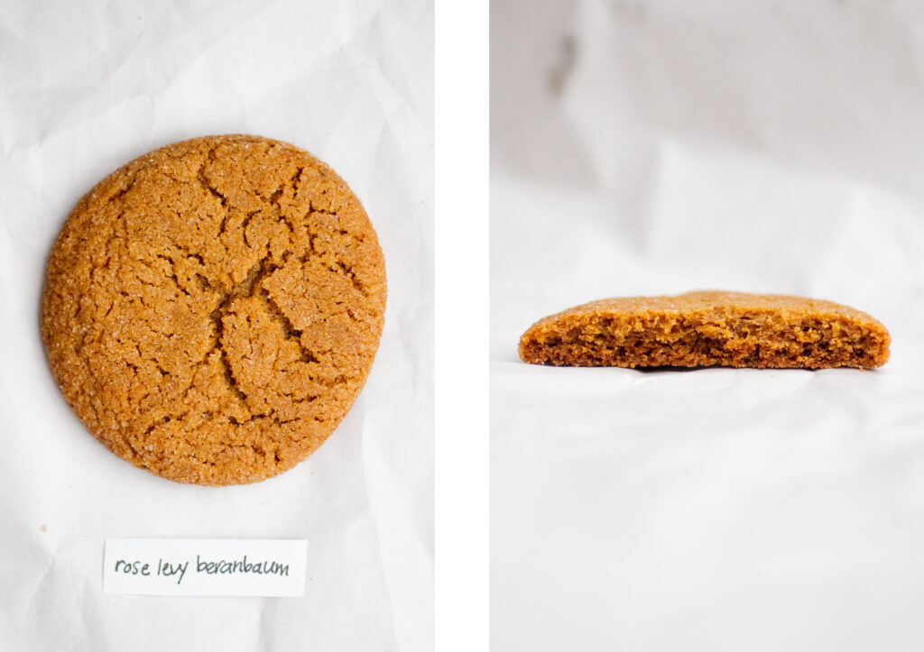 Rose Levy Beranbaum ginger molasses cookie.