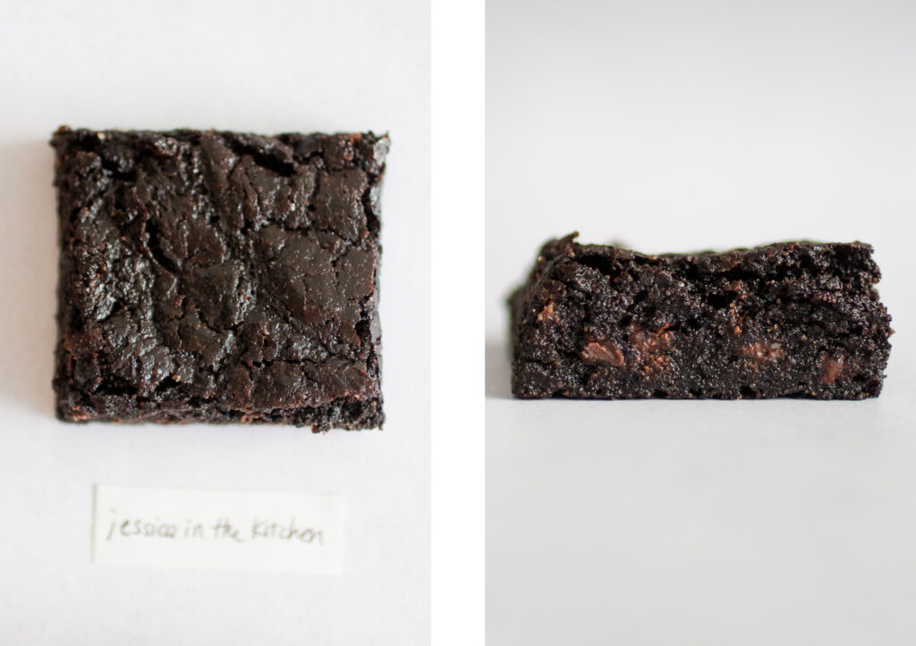 jessica in the kitchen vegan brownies.
