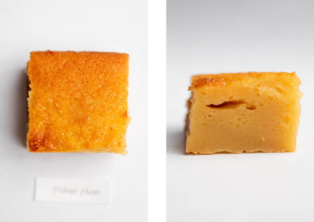 Pickled Plum butter mochi.