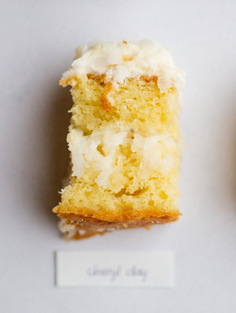 Cheryl Day coconut cake.