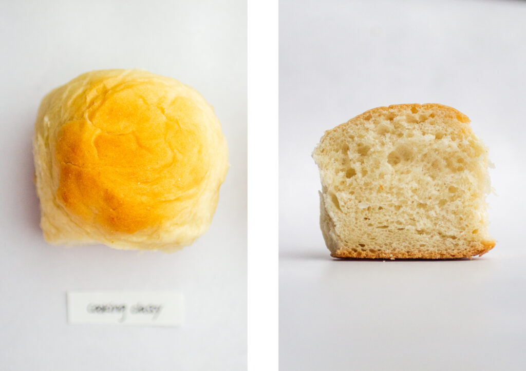 Cooking Classy yeast dinner roll.