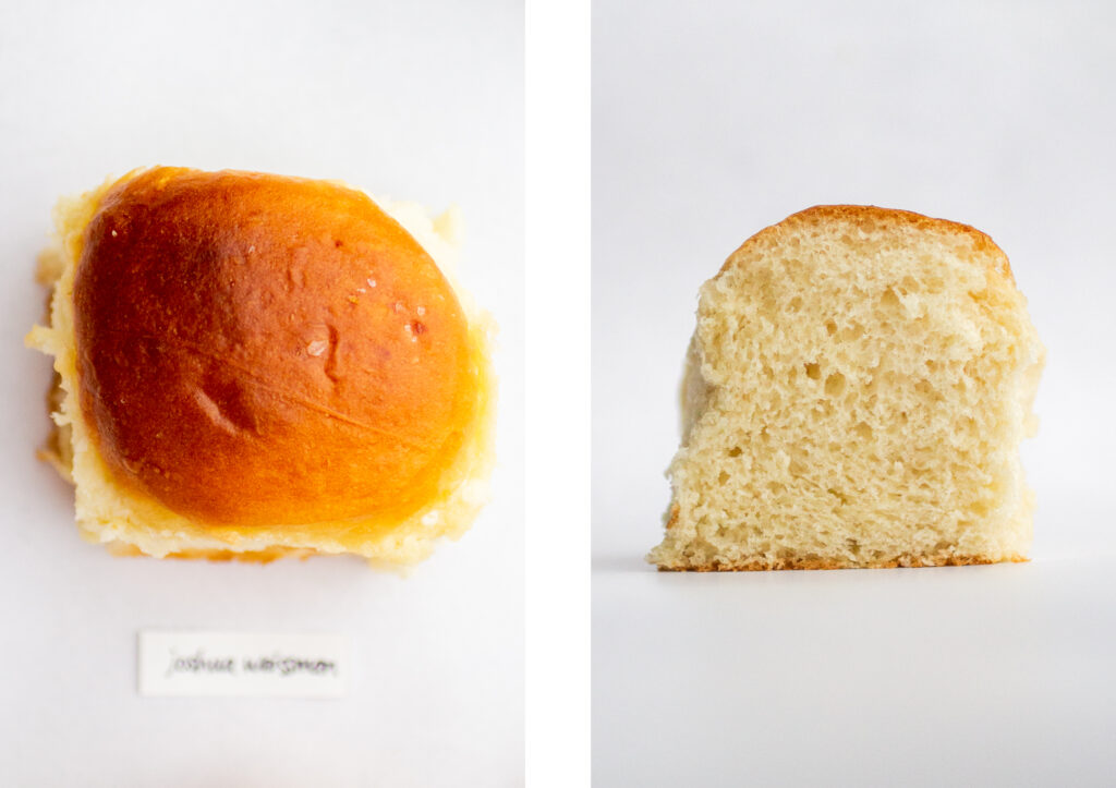 Joshua Weissman yeast dinner roll.
