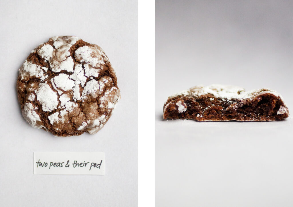Two Peas & Their Pod chocolate crinkle cookie.
