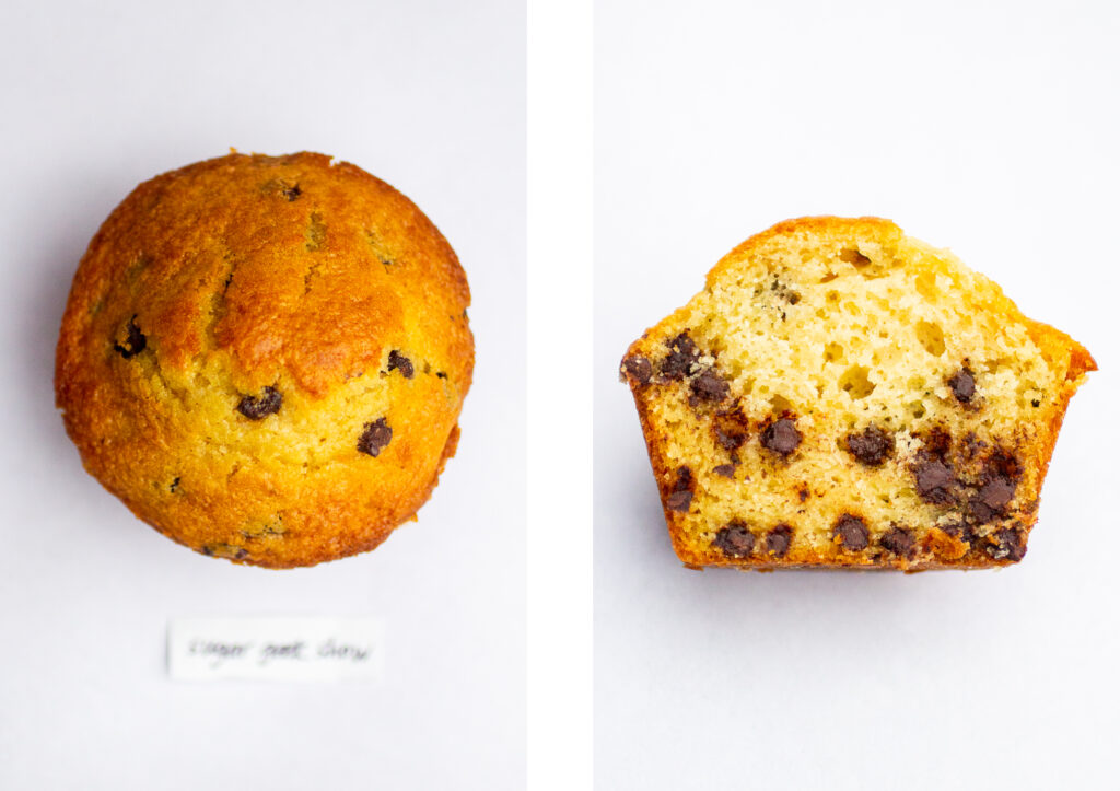 Sugar Geek Show chocolate chip muffin.