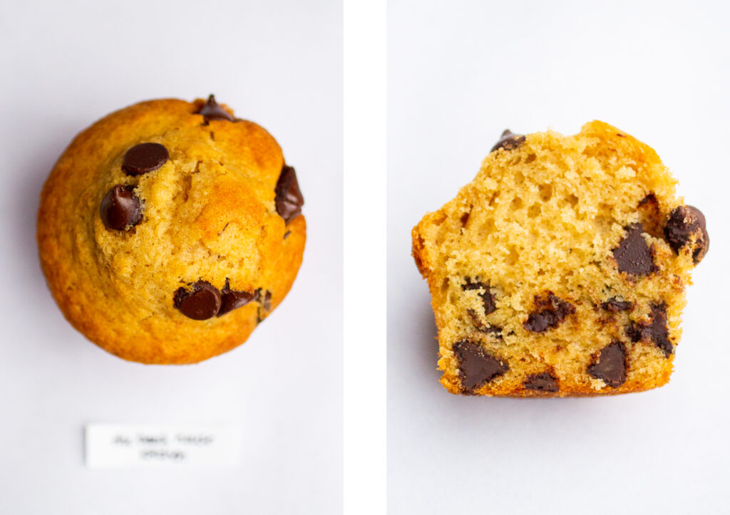 The Beach House Kitchen chocolate chip muffin.