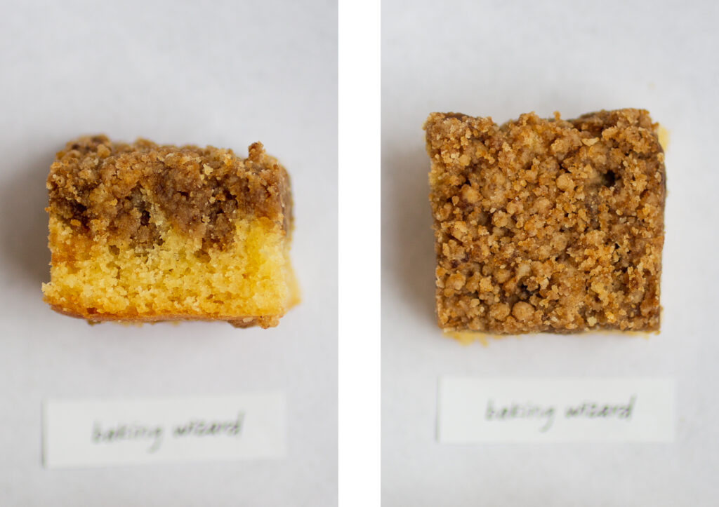 Baking Wizard crumb cake.