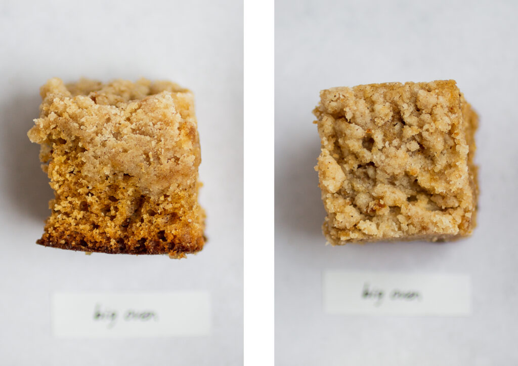 Big Oven crumb cake.