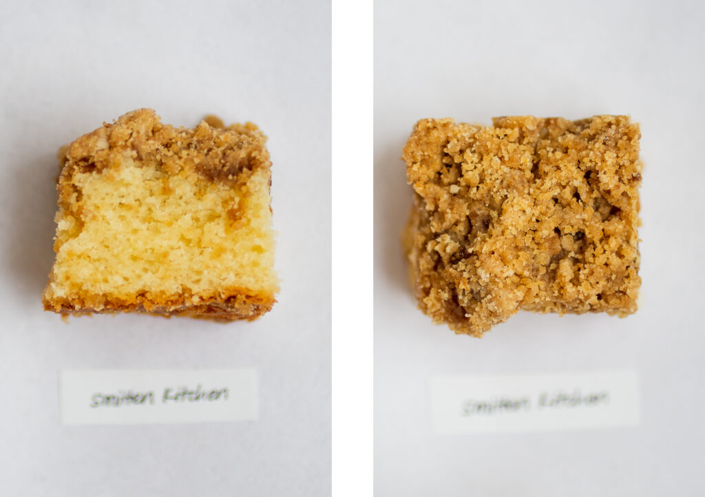 Smitten Kitchen crumb cake.