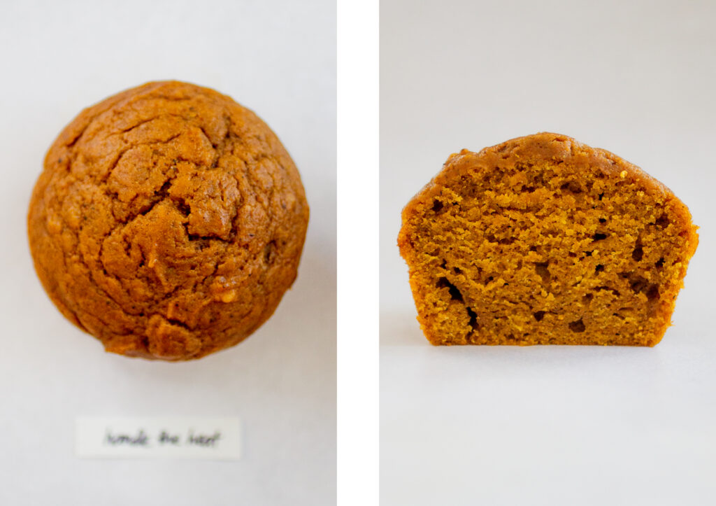 Handle the Heat pumpkin muffin.