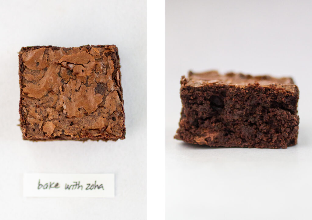 Bake with Zoha brownies.