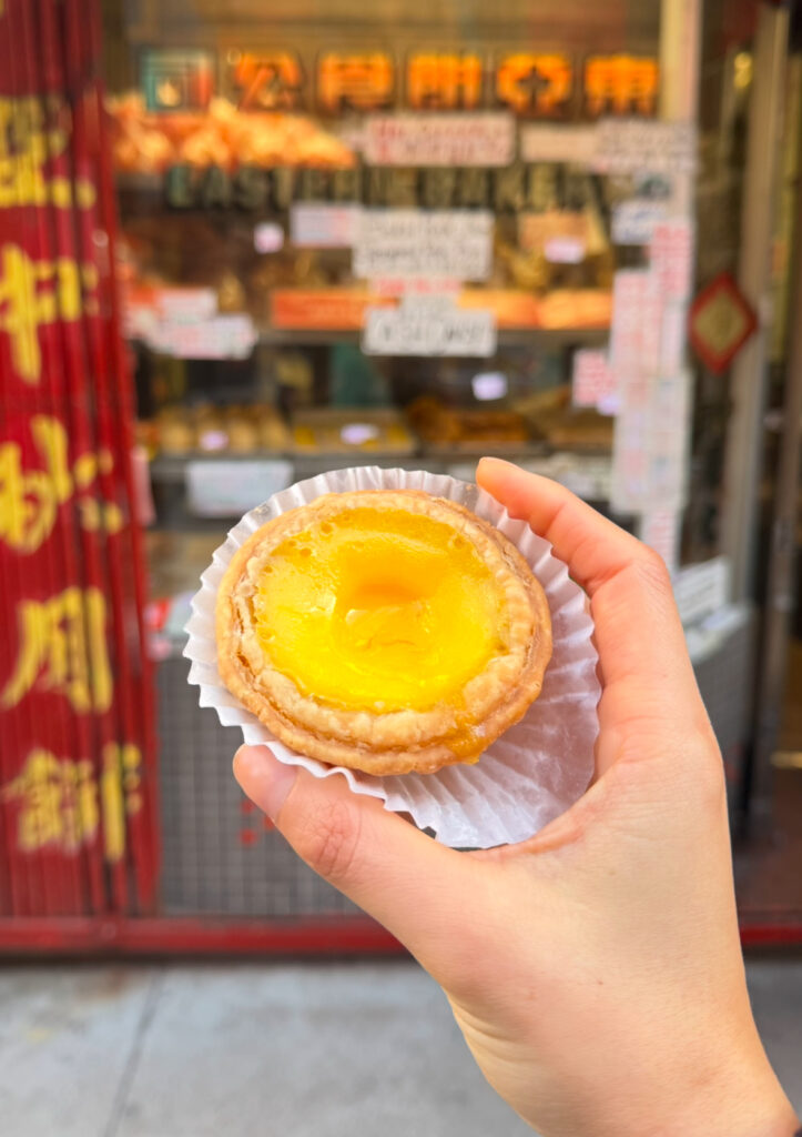 Eastern Bakery egg tart.
