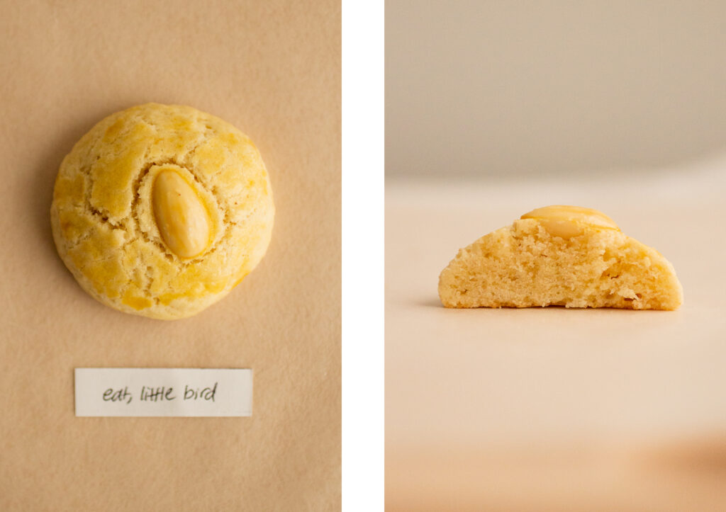 Eat, Little Bird almond cookie.
