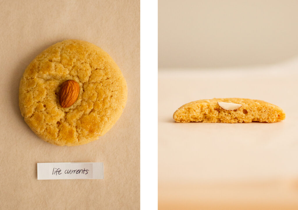 Life Currents almond cookie.