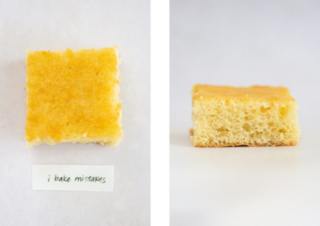 I Bake Mistakes chiffon cake.